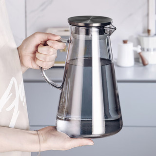 CRISTALGLASS 格娜斯 轻奢凉水壶玻璃耐热高温家用冷水壶凉白开水瓶茶壶大容量