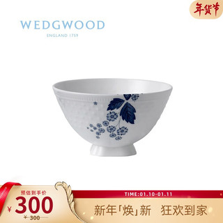 WEDGWOOD 威基伍德靛蓝草莓男士饭碗家用骨瓷碗单个瓷碗小饭碗