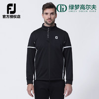 Footjoy高尔夫服装男FJ运动百搭防紫外抗菌防风golf拼接时尚夹克外套 黑81146 M