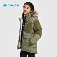 限尺码：哥伦比亚 女大童奥米金点热能棉服外套