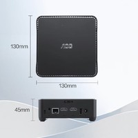 AOC 冠捷 MOSS小苔藓M3 迷你台式机 黑色（N95、核芯显卡、8GB、256GB SSD）