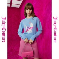 Juicy Couture 橘滋 豹子小姐logo提花绣女式毛衣