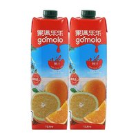 gomolo 果满乐乐 原装进口100%橙汁 1L*2瓶