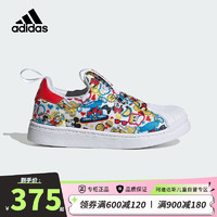 阿迪达斯（adidas）三叶草童鞋23春秋款小童米奇印花经典贝壳头一脚蹬ID9706 ID9706（小童） 35码/2.5uk/适合脚长21cm