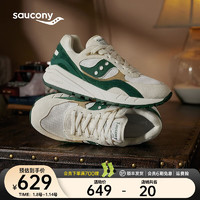 Saucony索康尼SHADOW 6000RE休闲鞋男女冬季板鞋男轻便厚底增高男运动鞋 米绿1 37码