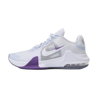 NIKE 耐克 Air Max Impact 4 男子篮球鞋 DM1124-010 足球灰/白色/微葡萄紫/灰紫/浅碳色/沙堆白 38