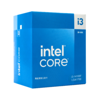 intel 英特尔 酷睿 i3-14100F 盒装CPU处理器 4核8线程 4.7Ghz