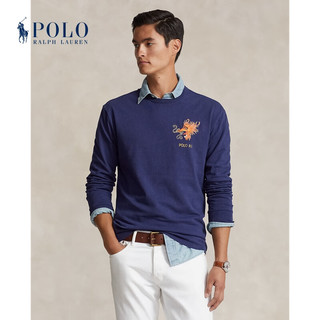 RALPH LAUREN 拉夫劳伦 Polo Ralph Lauren 拉夫劳伦 男装 24春农历新年经典版棉刺绣T恤RL17706 400-深钴蓝色 L