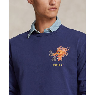 RALPH LAUREN 拉夫劳伦 Polo Ralph Lauren 拉夫劳伦 男装 24春农历新年经典版棉刺绣T恤RL17706 400-深钴蓝色 L