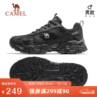 CAMEL 骆驼 登山鞋男士户外运动徒步鞋防泼水徒步鞋 F13A69a3016 黑色 42