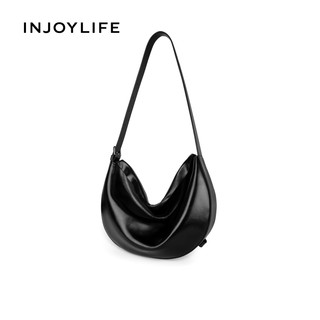 INJOYLIFE香蕉船大容量软皮秋冬斜挎包四季百搭托特包女包单肩包