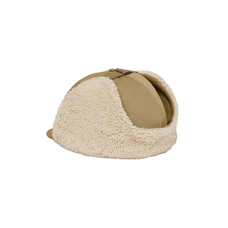 思琳（CELINE）女士浅褐色棉质尼龙带耳罩保暖鸭舌帽 S