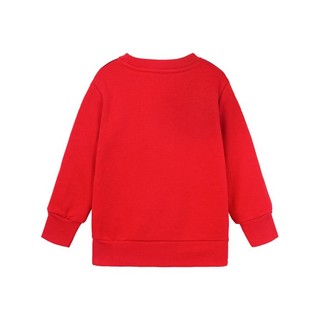 【新年红】男女中大童休闲运动针织卫衣春秋季儿童冬季套头打底衫
