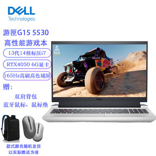 戴尔游匣 G15 标压i7-13650HX/64G内存/2TB固态/RTX4050 6G/15.6英寸165Hz屏高性能游戏设计笔记本冰暴白5530 冰暴白 RTX4050 6G独显 G15-5530