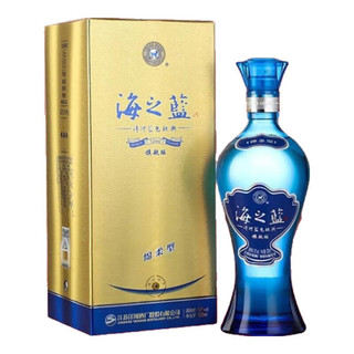 YANGHE 洋河 蓝色经典 海之蓝520ml 口感绵柔浓香型白酒 年货礼 52度 520mL 1瓶