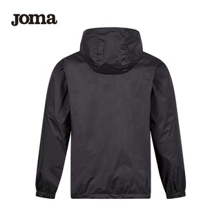 JOMA 荷马男士梭织外套春季运动舒适透气上衣连帽防风休闲外套男 黑色 M