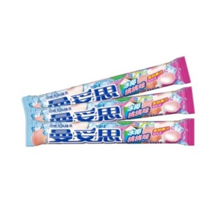 mentos 曼妥思 劲嚼充气糖夹心软糖冰椰桃桃37g*3