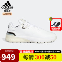 阿迪达斯 （adidas）高尔夫球鞋男士REBELCROSS无钉golf舒适休闲运动鞋 GV9771 白/一号黑/矾土棕 无钉 40码