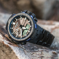 CASIO 卡西欧 太阳能电波protrek防水户外运动登山表  PRW-6600