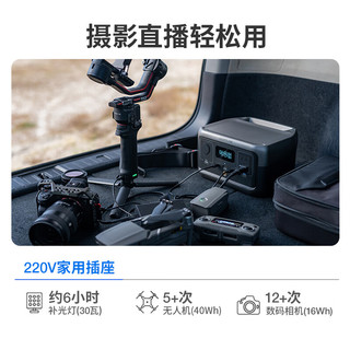  ECOFLOW睿2快充移动户外电源220V车载应急电源充电宝太阳能板蓄电池