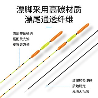 光威纳米浮漂醒目轻口鲫鱼漂加粗漂尾鲤鱼碳素漂脚综合湖库台钓漂 GW N-006纳米漂 (小碎目)DSZG（单只） 3号