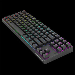 1STPLAYER 首席玩家 DK5.0 87键黑色机械键盘RGB有线电竞游戏办公 红轴（插拔轴+RGB）