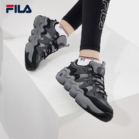 FILA 斐乐女鞋PANINI复古运动鞋2024春帕尼尼篮球鞋休闲鞋 锻铁灰/木炭灰-BC 36