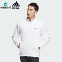 阿迪达斯(adidas)高尔夫服装男士运动外套23年冬季 薄款防风拉链夹克立领 HY0944 白色 M
