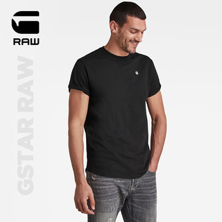 G-STAR RAW2024春新Lash男士宽松短袖T恤logo标美式弧形D16396 黑色 M
