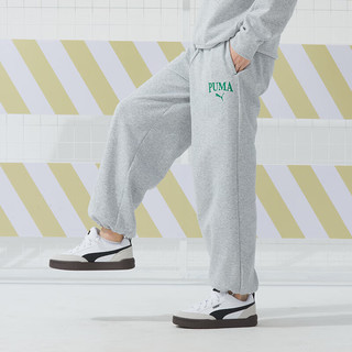 PUMA 彪马 裤子男裤女裤 2024春季运动裤训练休闲针织长裤 682928-04/束脚弹力/针织/灰色 2XL(190/86A)