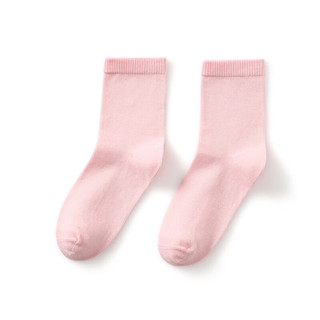 森马（Semir）童装儿童袜子男童女童舒适基础日常百搭长袜5双装 红紫色调00367 140cm