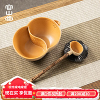 容山堂围炉煮茶壶葫芦煮茶器煮茶炉古法煮茶碗电陶炉煮奶茶壶 粗陶白泥煮茶碗-葫芦 1300ml