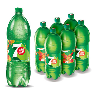 pepsi 百事 7-Up 七喜 汽水 冰爽柠檬味 2L*6瓶