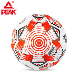 匹克PEAK5号机缝比赛成人儿童足球TPU材质室内外用球YQ01203红/白 高弹tpu红白
