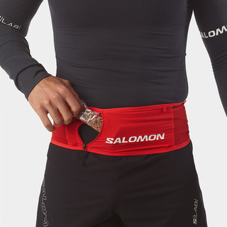 萨洛蒙（Salomon）男女款 户外运动休闲便捷轻量透气徒步跑步腰包 S/LAB BELT 火红色 C20962 M
