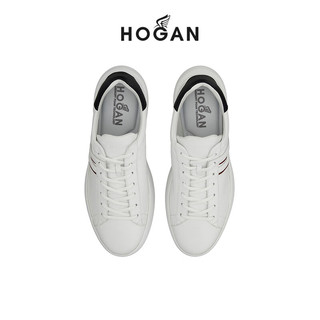 HOGAN 男鞋H580系列休闲运动鞋小白鞋板鞋 白 39.5 拍小半码