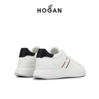 HOGAN 男鞋H580系列休闲运动鞋小白鞋板鞋 白 39.5 拍小半码