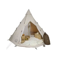norDISK 欧洲直邮Nordisk多人帐篷户外用品露营装备米色技术棉材质12.6m2