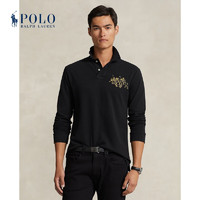 Polo Ralph Lauren 拉夫劳伦 男装 24春农历新年三匹小马Polo衫RL17694 001-Polo黑 M