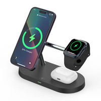  MOYi/墨一 磁吸五合一 无线充电器  单Type-C口 炫酷黑 单头 15W