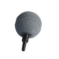 老漁匠鱼缸细砂气石水族箱氧气泵球形气泡石增氧泵超细沙石沙头 球形气石2.5cm