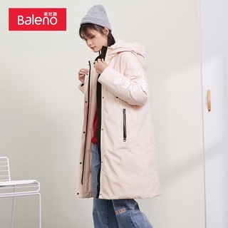 班尼路（Baleno）秋冬羽绒服女时尚中长款简约修身外套个性不 1R2 L