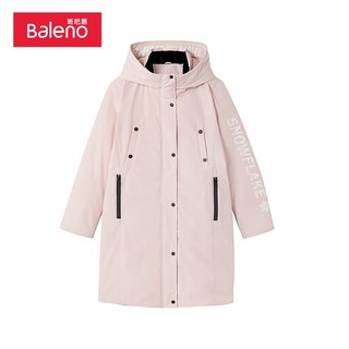 班尼路（Baleno）秋冬羽绒服女时尚中长款简约修身外套个性不 1R2 L