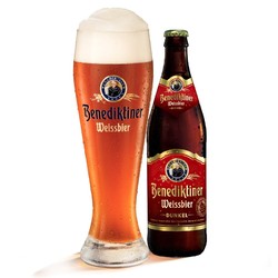 Benediktiner 百帝王 小麦黑啤酒 500ml*6瓶 德国进口