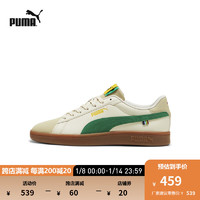 彪马（PUMA） 男女同款复古休闲板鞋  SMASH 3.0 396147 雪白色-绿色-荧光色-01 40