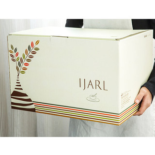 IJARL 亿嘉 碗碟套装家用欧式轻奢金边56头餐具套装陶瓷碗盘筷组合