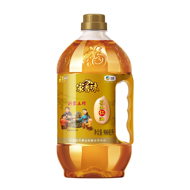88VIP：福临门 家香味沂蒙土榨花生油900ml浓香食用油传统工艺家用瓶装