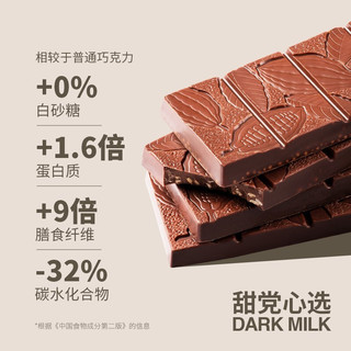 每日黑巧 牛奶黑巧克力10片*4盒 巧克力分享装  休闲零食 原味+海盐榛子+藜麦*2