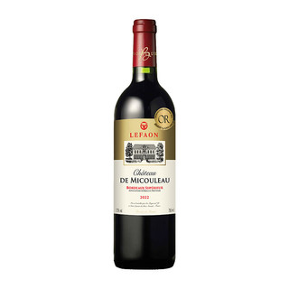利枫 法国进口红酒 米古乐城堡超级波尔多干红葡萄酒750ml*2 礼盒装