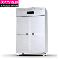 乐创（lecon）商用双门冰柜厨房冰箱双温冷藏冷冻餐饮立式后厨保鲜柜冷柜风冷层架式LC-SMBG01